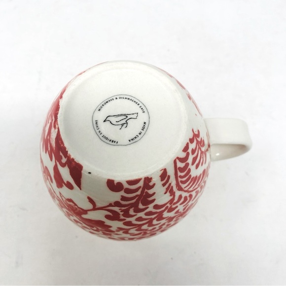 Anthropologie Homegrown Monogram Floral F Mug 14oz - Picture 6 of 6
